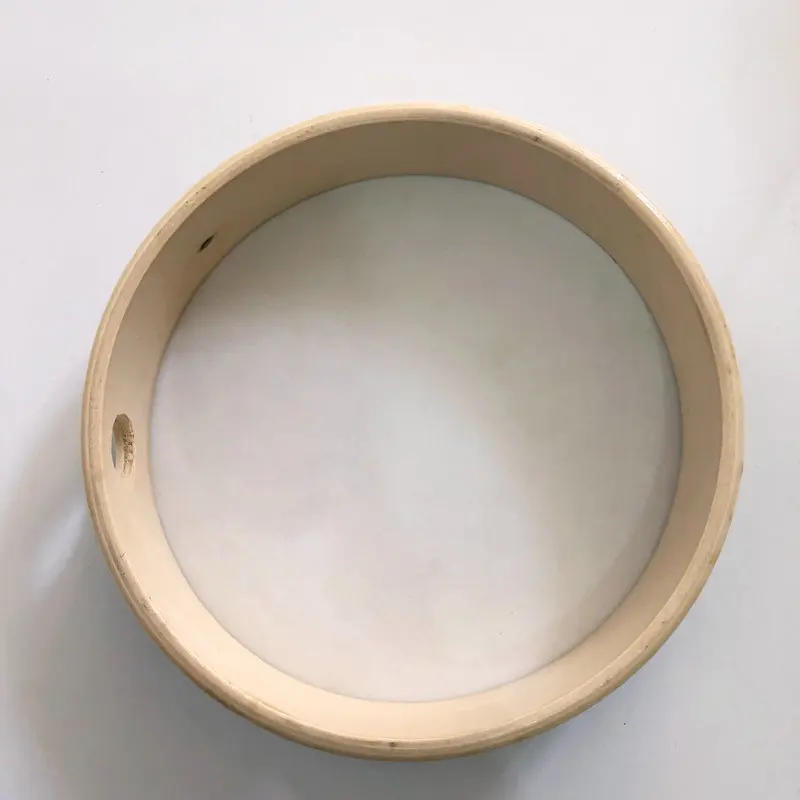 Wooden Hand Drum Tambourine Kids Percussion Toy Wood Frame Drum Children Music Game Convenient to Carry Around musical percussion instruments wooden hand drum