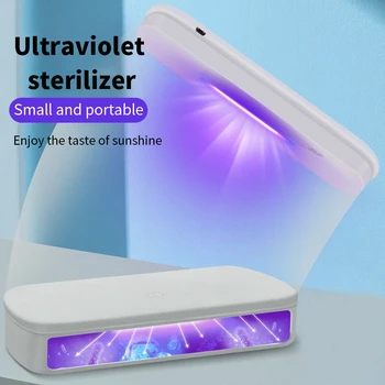 

UV Disinfection Box Sanitizer Charger Prevent Flu For iPhone/Samsung Mobile Phone Headphones Mask Sterilizer Kill 99.9% Viruses