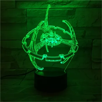 

New 3D LED Lamp Star Wars Modeling 7 Color Change Night light Touch Button Desk lamparas For Kids Birthday Toy 494