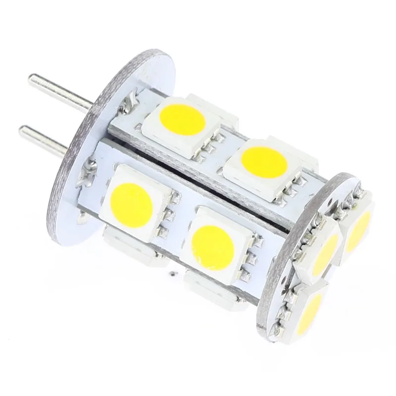 5 шт./лот Dimmable G6.35 GY6.35 осветительная лампочка 13 шт. 5050SMD лампы 12V 2 W белое свечение