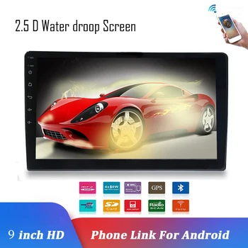 

9-Inch Android 8.1 Universal Car Radio 2Din Car Radio Dvd Player Gps Navigation Wifi Bluetooth Mp5 Player Rear with Back Shot