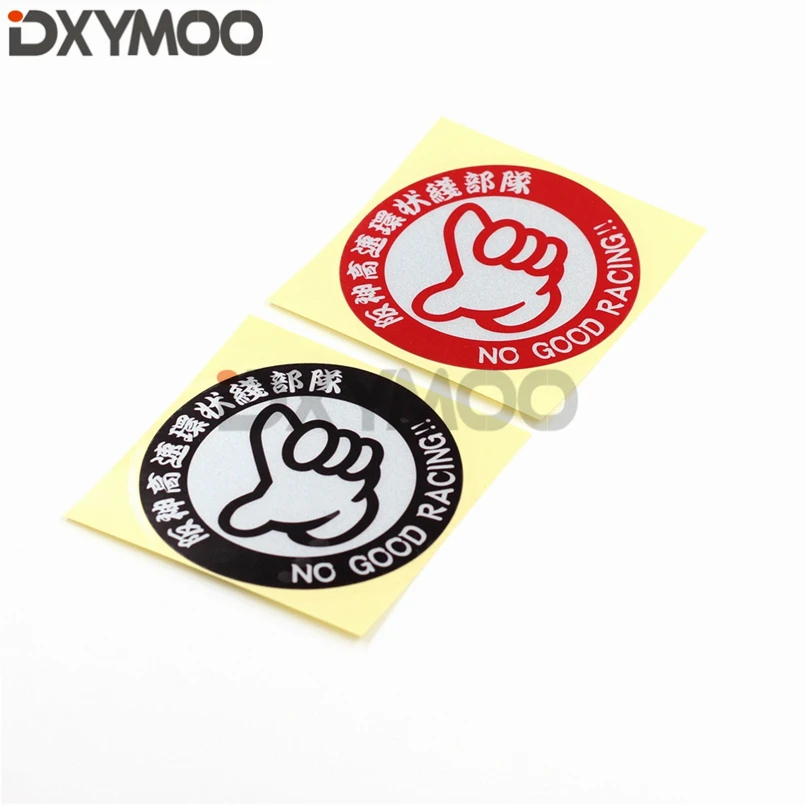2 шт. светоотражающие виниловые наклейки на шлем 10 см|motorbike stickers|car stylingjdm style |