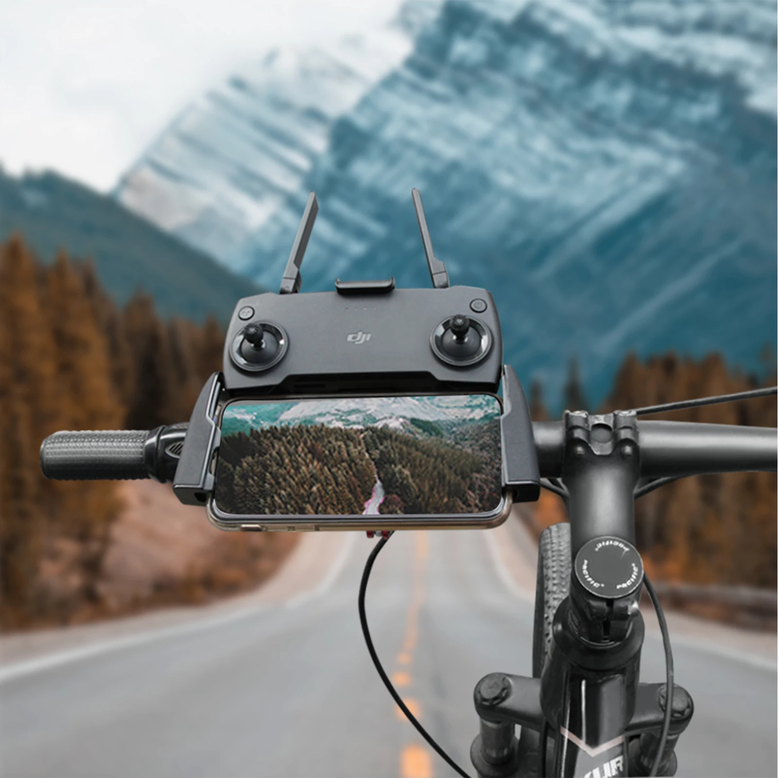 Remote Controller Holder on Bicycle Following Shot Bracket Mount for DJI Mavic Mini 2 Pro Zoom Air Spark Bike Clip Accessories |