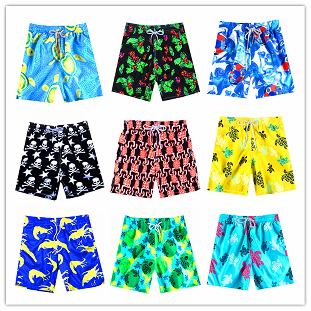 

2020 Classic Brand Brevile pullquin Beach Board Shorts Men Turtle Swimwear Lobster Skull Swimsuit Sexy Lovers Sportswear M-XXXL
