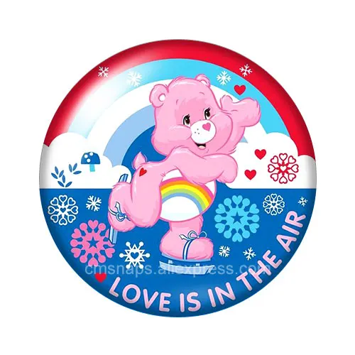 Прекрасный Care Bears стильная футболка с изображением персонажей видеоигр 18 мм кнопки 10 шт, смешанные цвета, круглый стеклянный кабошон стиль для украшение с защелкой - Окраска металла: DB1147-10