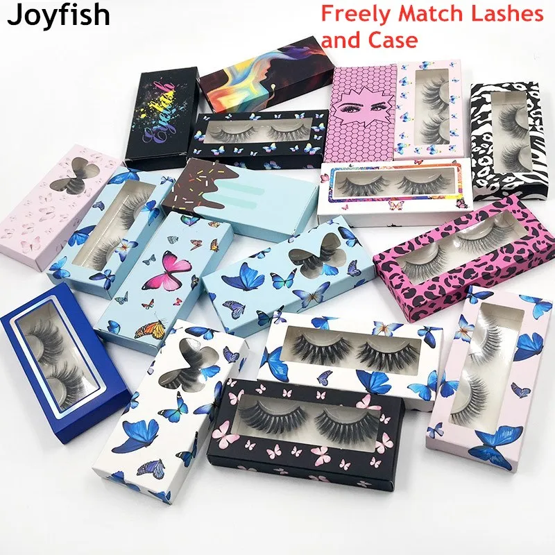

3d Mink Eyelashes Wholesale Butterfly Box Packaging Eye Lashes Pack in Bulk Soft Ice Cream Case Custom Lash Package