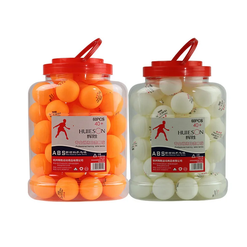 Huieson 60pcsbarrel Professional 3 Star Table Tennis Balls 40+mm 2.8g ABS Plastic Ping Pong Ball Yellow White for Club Training (1)