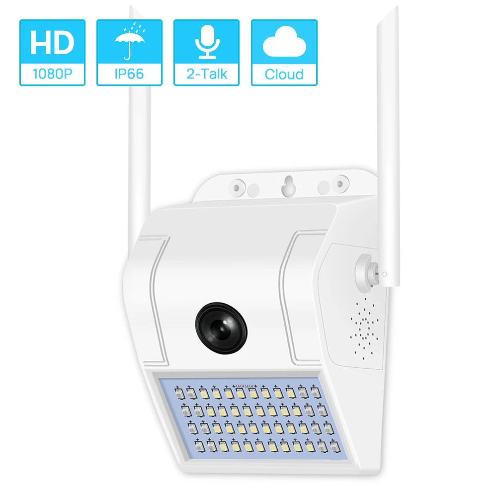 HD1080P Wifi камера, настенный уличный светильник, беспроводная наружная беспроводная камера, широкоугольный двойной светильник, двухстороннее аудио Обнаружение движения V380