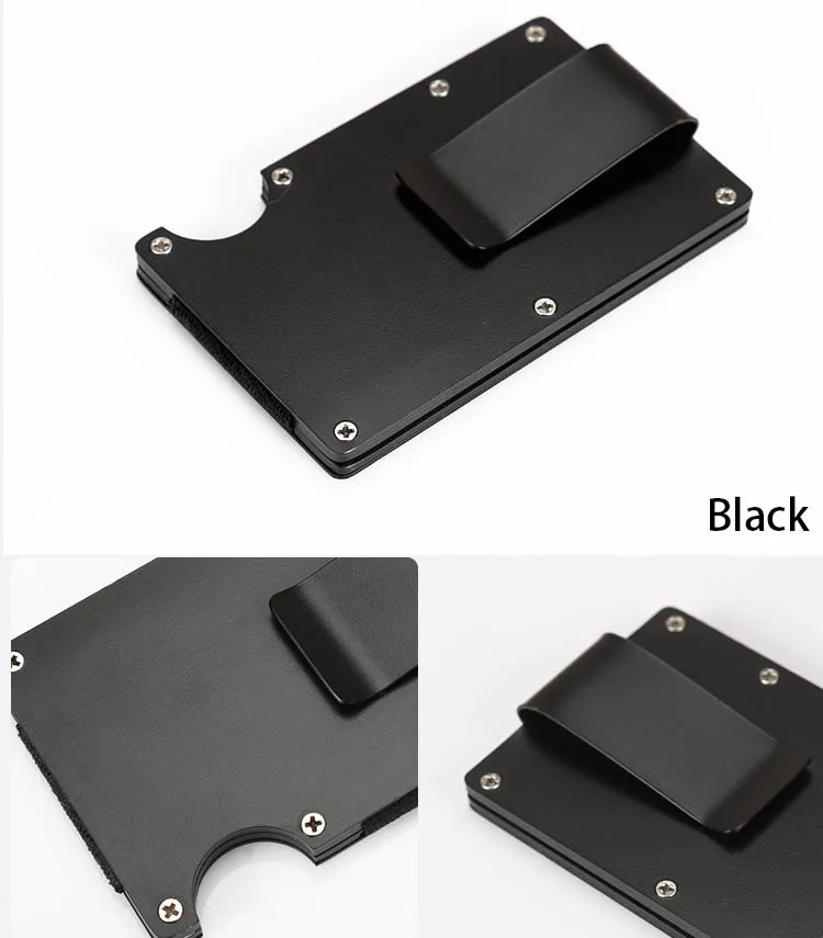 DIENQI Rfid визитница металлический минималистичный банковский держатель для карт защищенный мужской тонкий наличный кошелек Бизнес Мужской для кредитных карт Porte Carte
