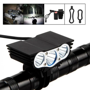 

5000 Lumens Bicycle Light Bike Headlight LED Taillight Waterproof Rechargeable Flashlight MTB Cycling Lantern For Bicycle Lamp