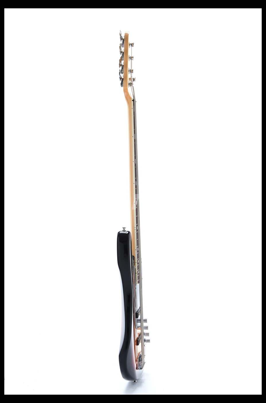 3TS 5 струн высокого качества бас гитара JB стандартный стиль шеи Связывание Sunburst Цвет струны через тело