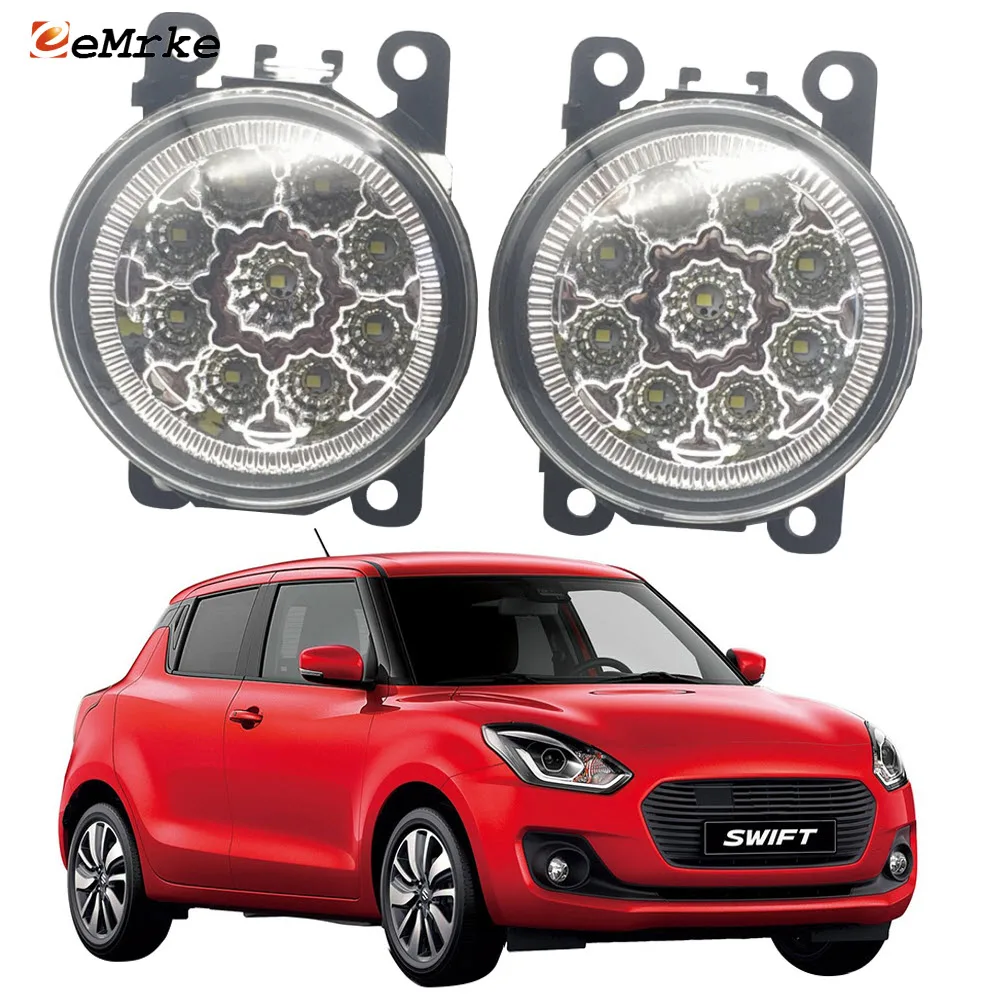 Car Styling for Suzuki Swift 5 FZ AZ Jimny JB64 2017 2018 2019 2020 9-Pieces Led Fog Light Lamp H11 12V Halogen Lights DRL | Автомобили и