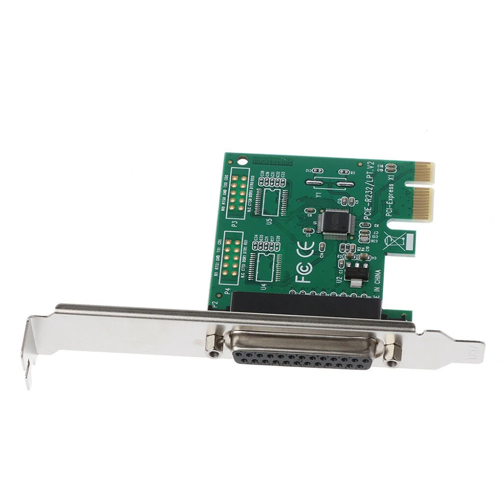 Высокоскоростные прочные детали компоненты PCI-E К LPT 25pin конвертер Express Card надежный аксессуар адаптер для принтера Plug And Play