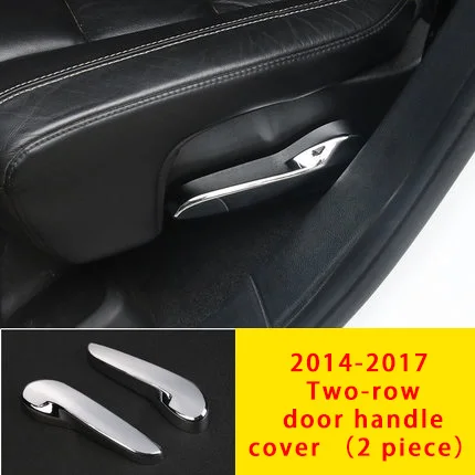 Для Jeep grand cherokee 14-18 двухрядная дверная ручка Крышка хромированная формовочная отделка 2 шт - Цвет: chrome molding trim