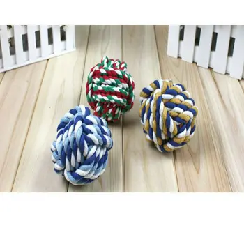 

New Pet Nuts For Knots Large Cotton Rope Strengthen Teeth Ball Dog Toy