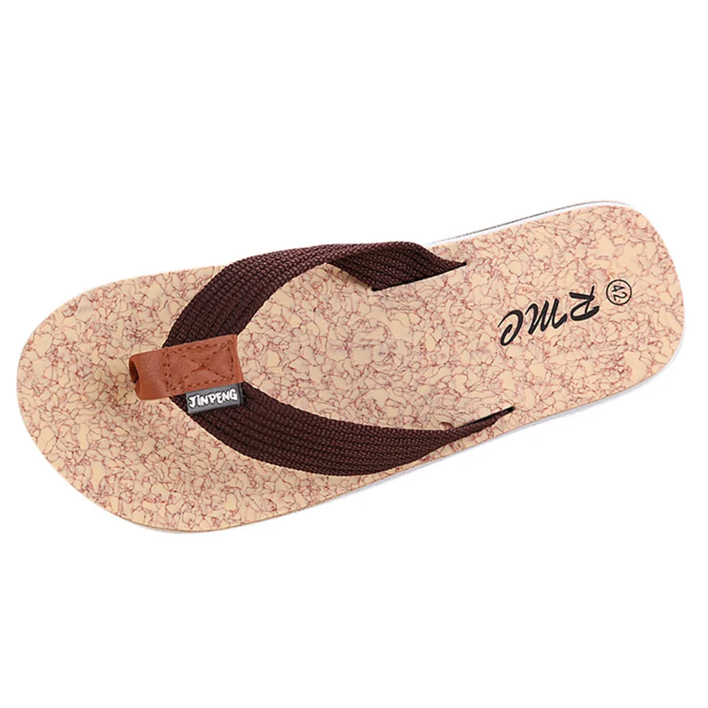 

SAGACE slippers men Summer Beach Breathable Slippers Non-Slip Flip-Flops Flat Shoes slippers men Home flip flops High Quality