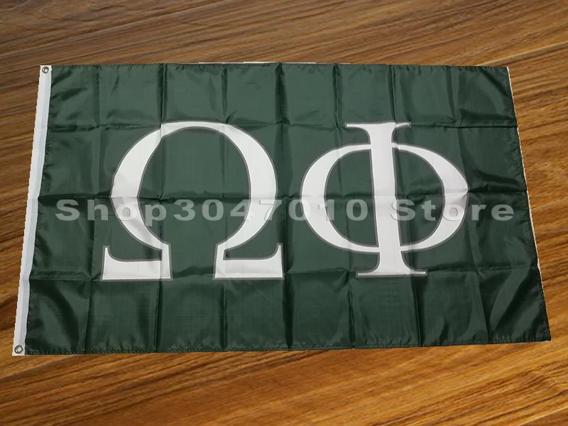 3x5FT omega phi флаг баннер с 3ftx5ft баннер 100D полиэстер флаг на заказ любой Ваш текст флаг баннер