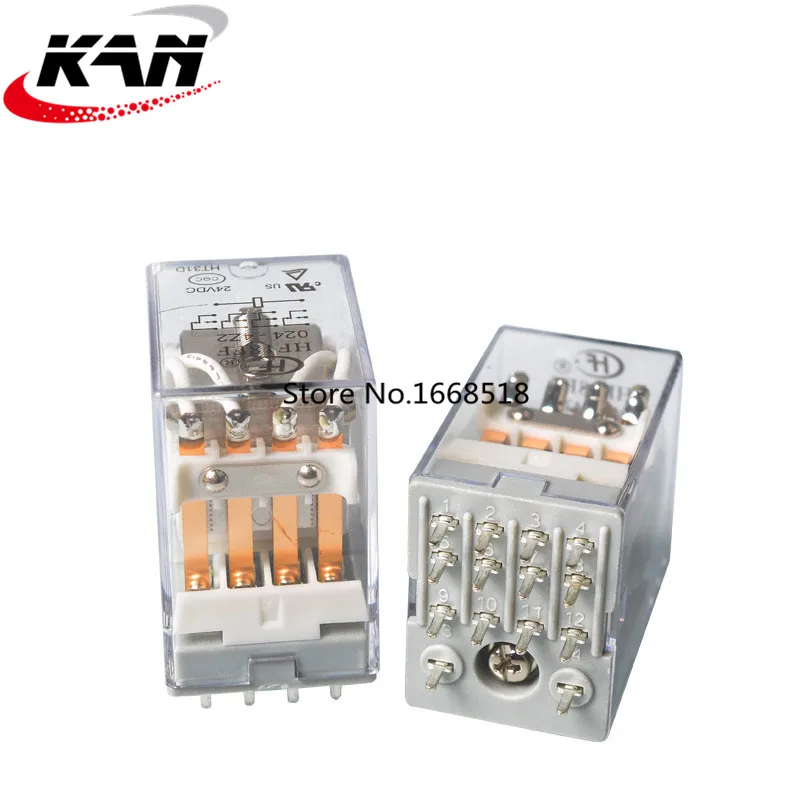 Упаковками(10 шт./лот) HONGFA HF JZX-18FF-024-4Z2 HF18FF-024-4Z2 24VDC 14 шпильки 5A Мощность реле