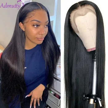 

Straight Human Hair Wigs For Women HD Transparent Lace Front Wig Peruvian 13X4 13X6 Lace Front Wig Pre plucked 180 Density Remy