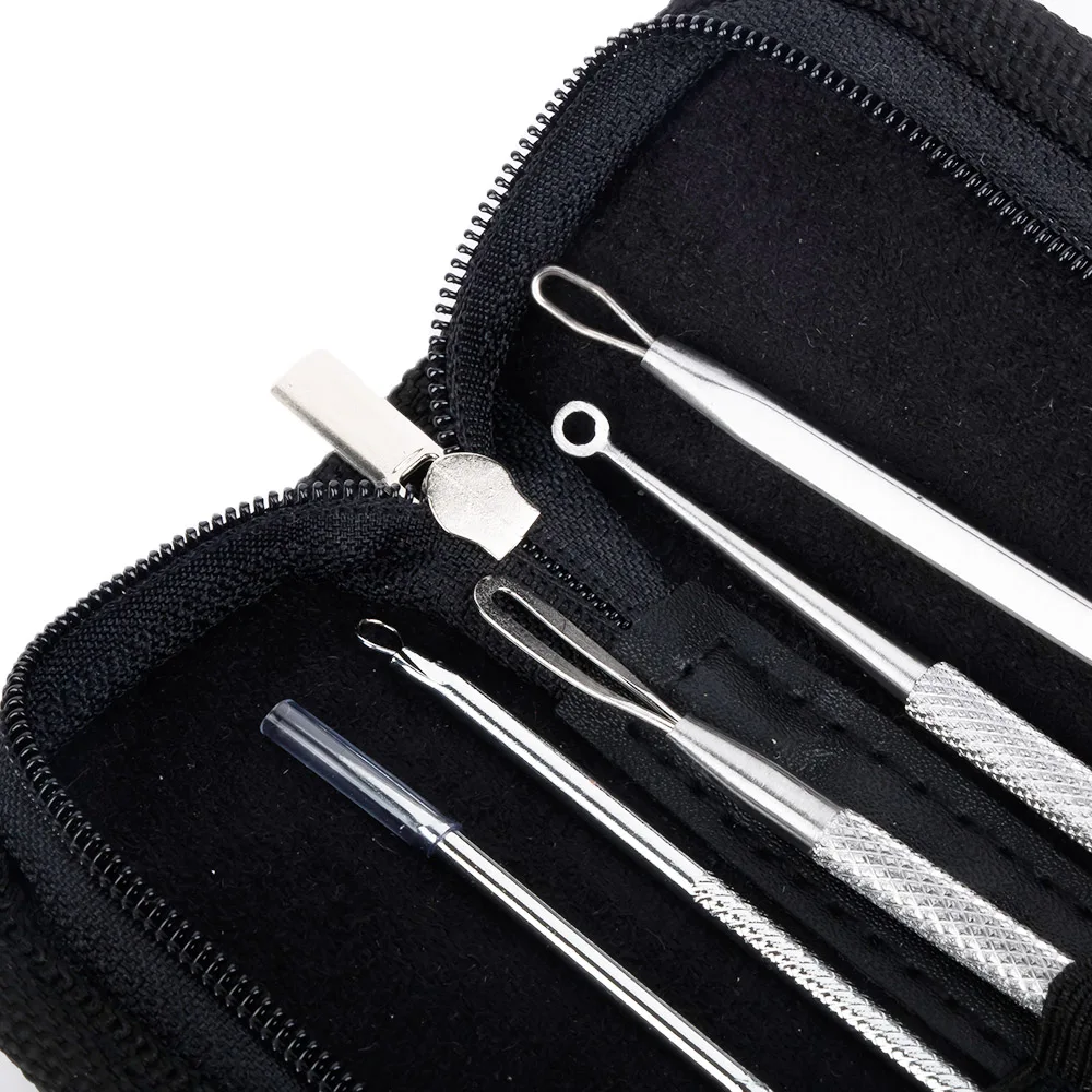 3-5pcs Double-head Acne Extractor Remover Tools Kit Stainless Steel Blackhead Pimple Needles Treatments Face Clean Tool 3-5pcs Double-head Acne Extractor Remover Tools Kit Stainless Steel Blackhead Pimple Needles Treatments Face Clean Tool