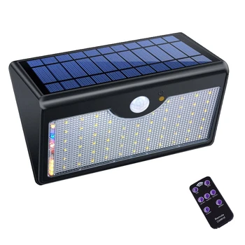 

60 Led Solar Light Motion Sensor Light Wireless Remote Control Waterproof Outdoor Wall Light Garden Light