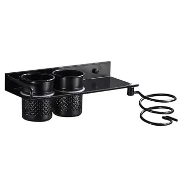 

1Pc Aluminum Bathroom Hair Dryer Rack Multi-Function Storage Rack Home Storage Organizer For Bathroom