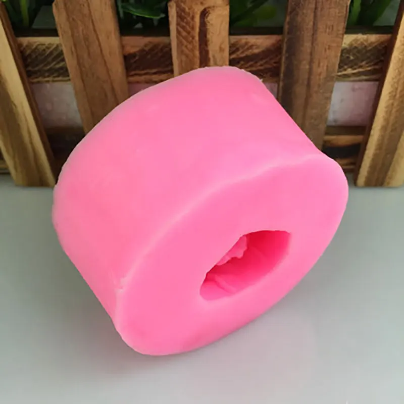 3D Flower Candle Wax Silicone Soap Mold DIY Poppy Gypsum Plaster Mould Clay Decoration Resin Moulds 1PCS