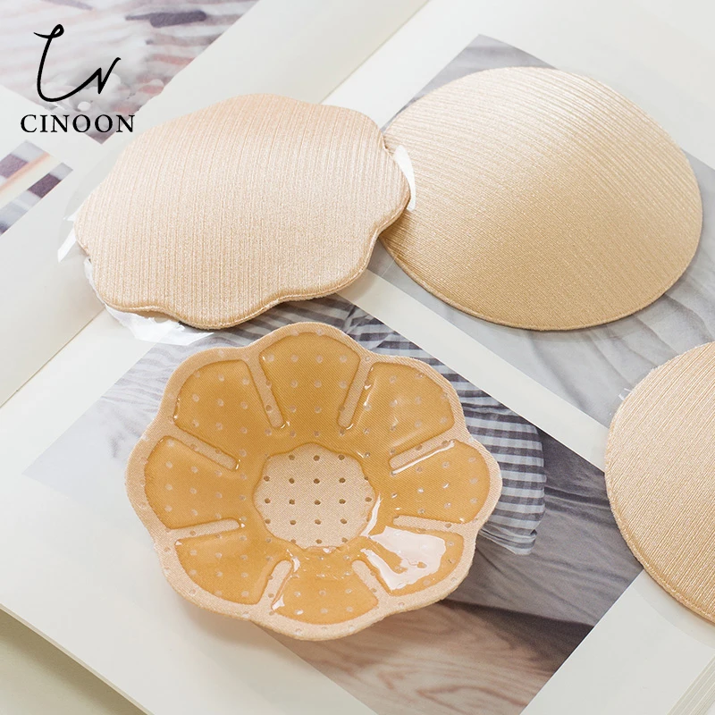Silicone nipple cover sticky bra breast nipple covers breast sticker reusable women breast petals