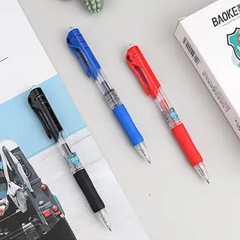 

3 Pcs Color Ink Writing Press Ballpoint Pens 0.5 mm Spare Stationery Black Office For School Ink Supplies Blue Red Exam Y7B1