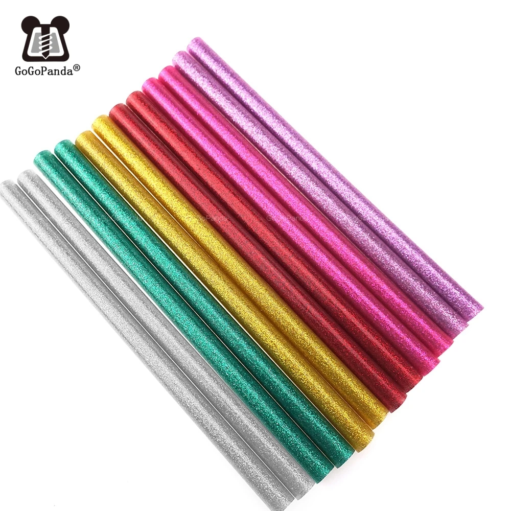 

GOGOPANDA 5PCS 11mm X200mm Hot Melt Glue Sticks for DIY Craft Phone Case Alloy Toy Art Model Album Repair Adhesive Stick