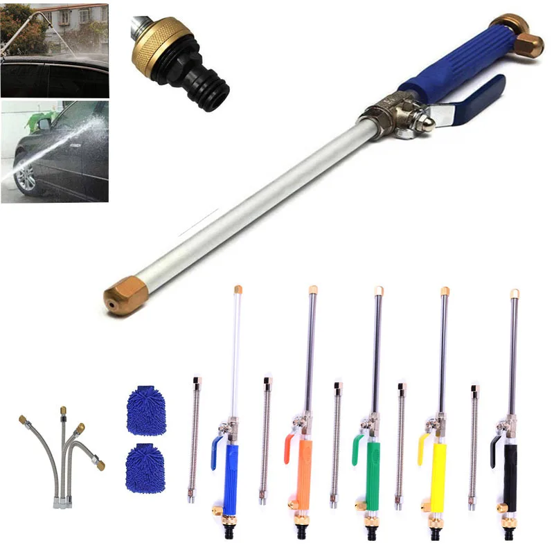 

Jet High Pressure Power Washer Wand Car Washing Garden Cleaning Heavy Duty Metal Watering Sprayer with Universal Hose Nozzle