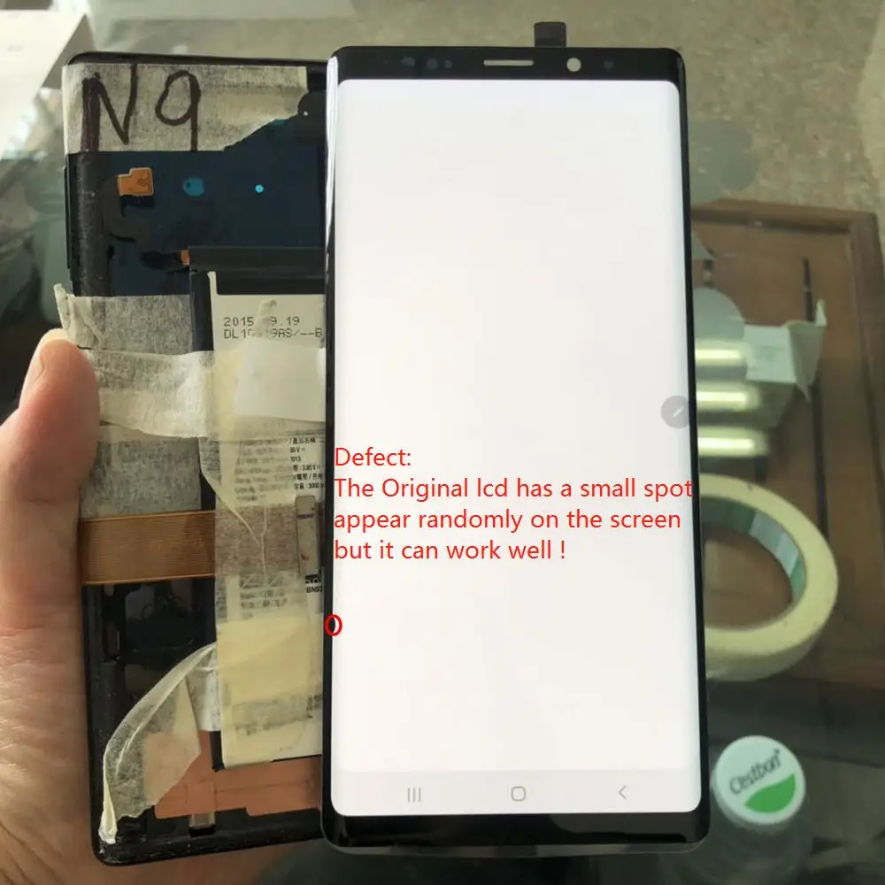 SUPER AMOLED Note9 жк дисплей для Samsung Galaxy Note 9 с рамкой N960 N960F сенсорный экран в сборе +