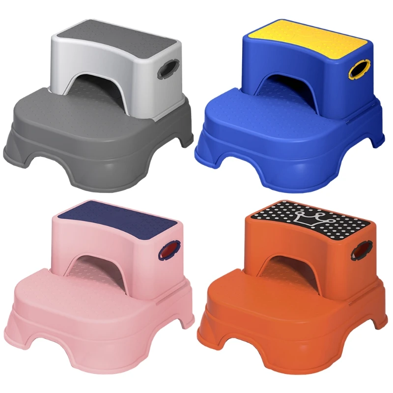 Two Step Stool for Kids Toddler Safety Bathroom Step Stools Detachable Potty Stools Kitchen for Children