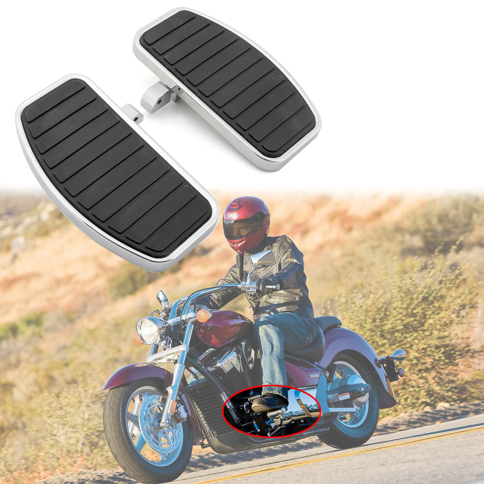 Motorcycle Floorboards For Honda Shadow Aero 750 VT750 For