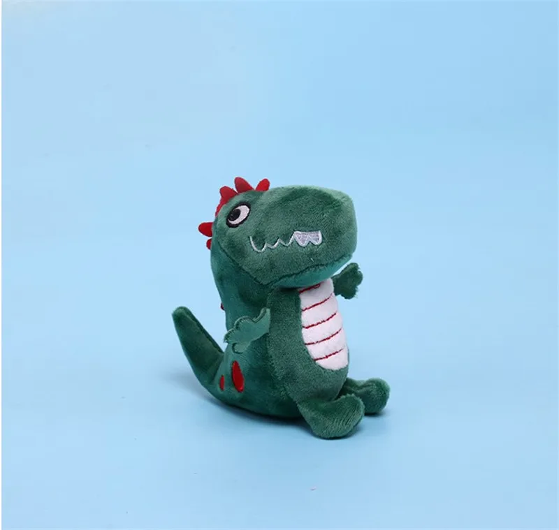 Милые Dinosare мягкие Подвески Плюшевые игрушки динозавр брелок для ключей кукла ключ подвеска плюшевая кукла 10 см размер подарок 12 шт./лот