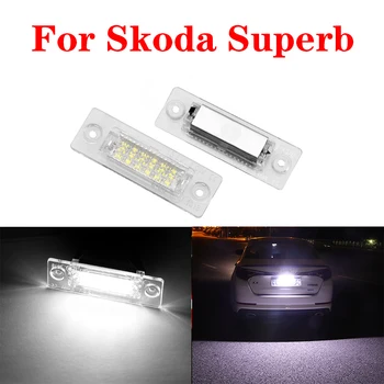 

For Skoda Superb 3U 2002 2003 2004 2005 2006 2007 2008 Car Led License Number Plate Light Assembly Replacement