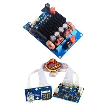 

1pcs 600W / 4Ohm Class D Digital Subwoofer o Amplifier Board Dc48V & 1pcs DSP Digital Reverberation Module DC 5V Karaok Mixe
