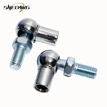 

2PCS 6Mm/8Mm Female Thread Dia Ball Joint Silver Tone Gas Spring Piston Rod Eyelet Connector 8Mm Male Thread Dia