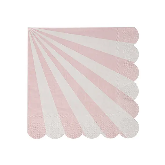 Free Shipping 200pcs Dusty Rose Pink Stripe Small Napkins First Birthday Baby Shower Bridal | Дом и сад