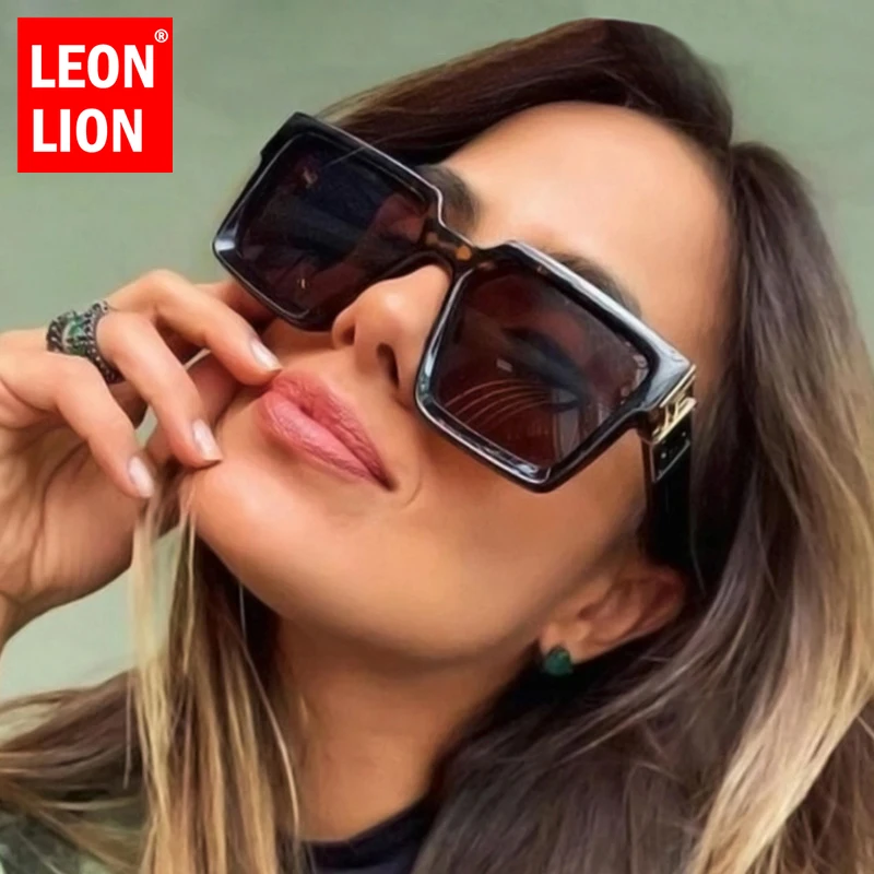 

LeonLion Vintage Sunglasses Women 2020 Square Brand Designer Women Eyeglasses Luxury Mirror Retro High Quality Female Oculos