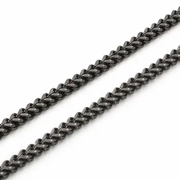 

Stainless Steel 66cm 76cm Long Chain Necklace For Men Punk Matte Brushed Vintage 5mm Cuban Chain Choker Necklace Jewelry