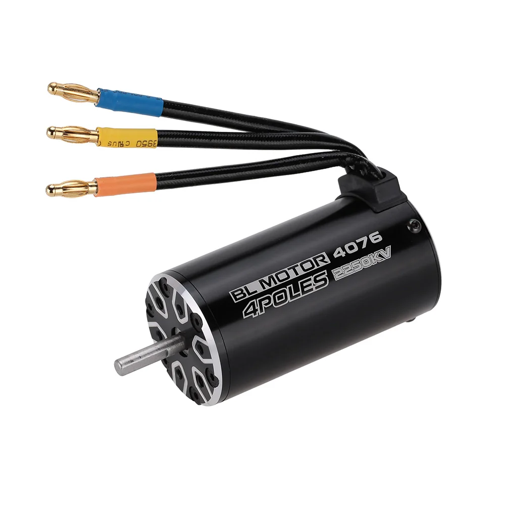 

New 4076 2250KV 4P Sensorless Brushless Motor for 1/8 RC Truck