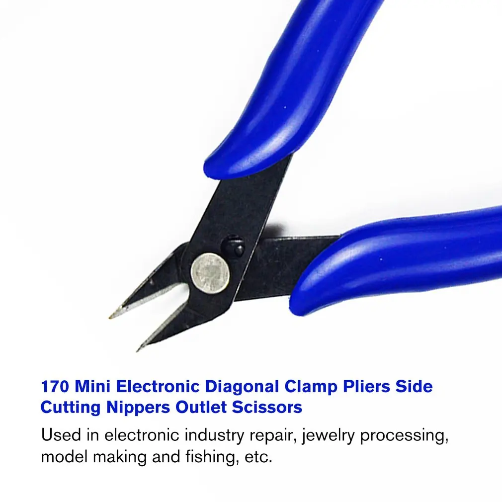 170 Mini Electronic Diagonal Clamp Pliers Side Cutting Nippers Wire Cutter Outlet Scissors Models Grinding Tool