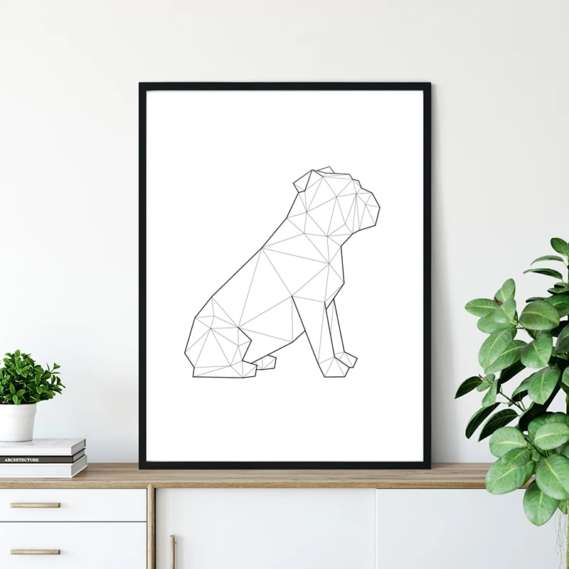 English-Bulldog-Sitting-Print-Dog-Abstract-Geometric-Poster-Minimalist-Wall-Art-Canvas-Painting-Living-Room-Decor (2)