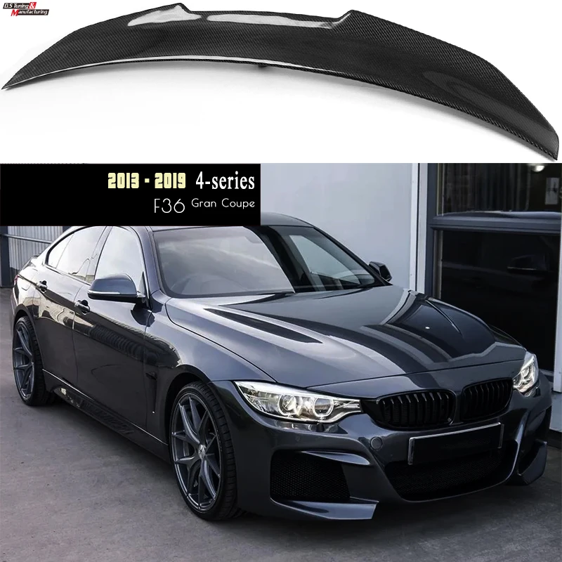F36 Carbon fiber Rear Spoiler Trunk Wing Boot Lip For BMW F36 4 Series Gran Coupe 2014 - 2020 420i 428i 435i