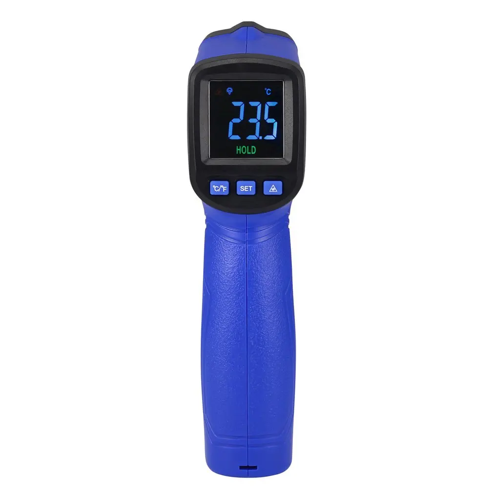 Цифровой Красный лазерный инфракрасный термометр Бесконтактный ИК-пирометр ЖК-измеритель температуры пистолет точка с подсветкой для промышленного использования