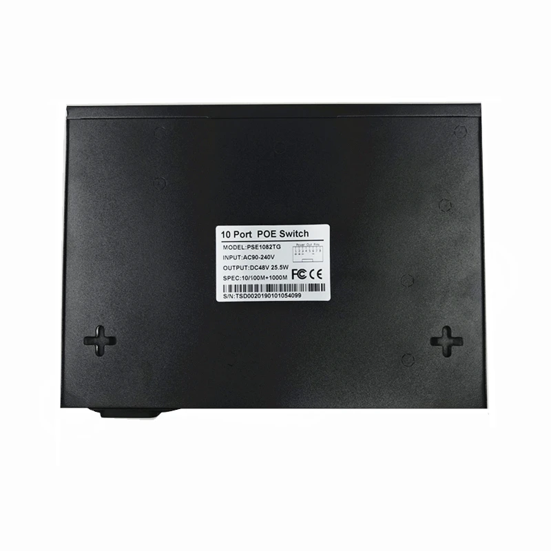 48V Ethernet коммутатор POE switch, 8 10/100 Мбит/с Порты и разъёмы IEEE 802,3 af/at подходит для IP камера/Беспроводной AP/IP CCTV камера системы