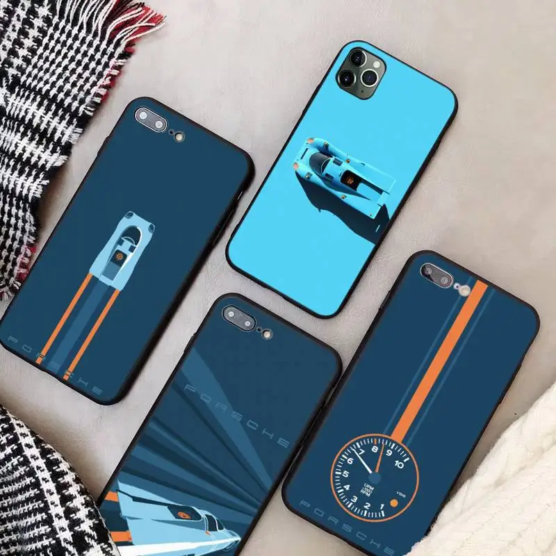 

German Luxury Car Brand Porsche Fundas Coque Etui For IPhone 11 Pro Max Case Iphone 12 Mini XR XS 7 8 Plus Cover Accessories