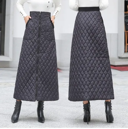 Женские юбки, faldas mujer moda, осенне-зимняя кожаная юбка, Женская Офисная длинная юбка макси, винтажная юбка fw616
