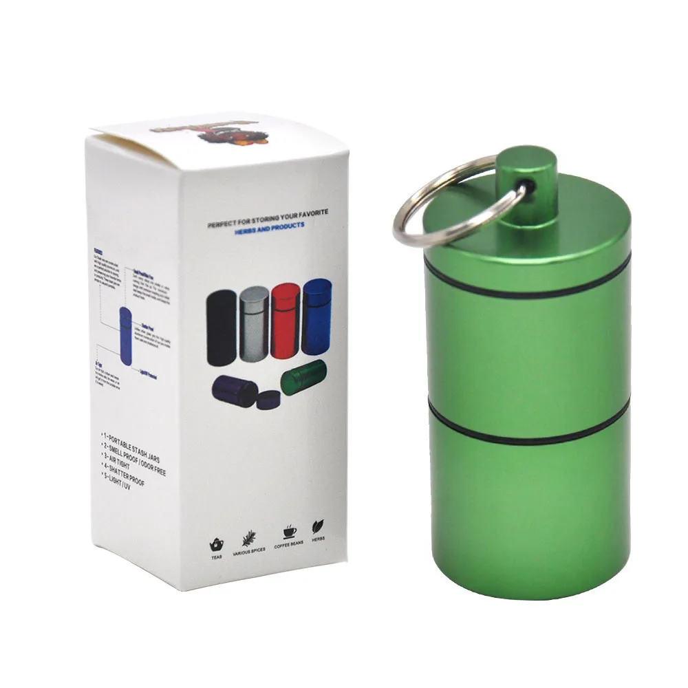 HORNET Stash Jar-герметичный, устойчивый к запаху алюминиевый контейнер для специй с 2 слоями, чехол для табака "вы можете собрать его самостоятельно" - Цвет: YH033-HP-Lv
